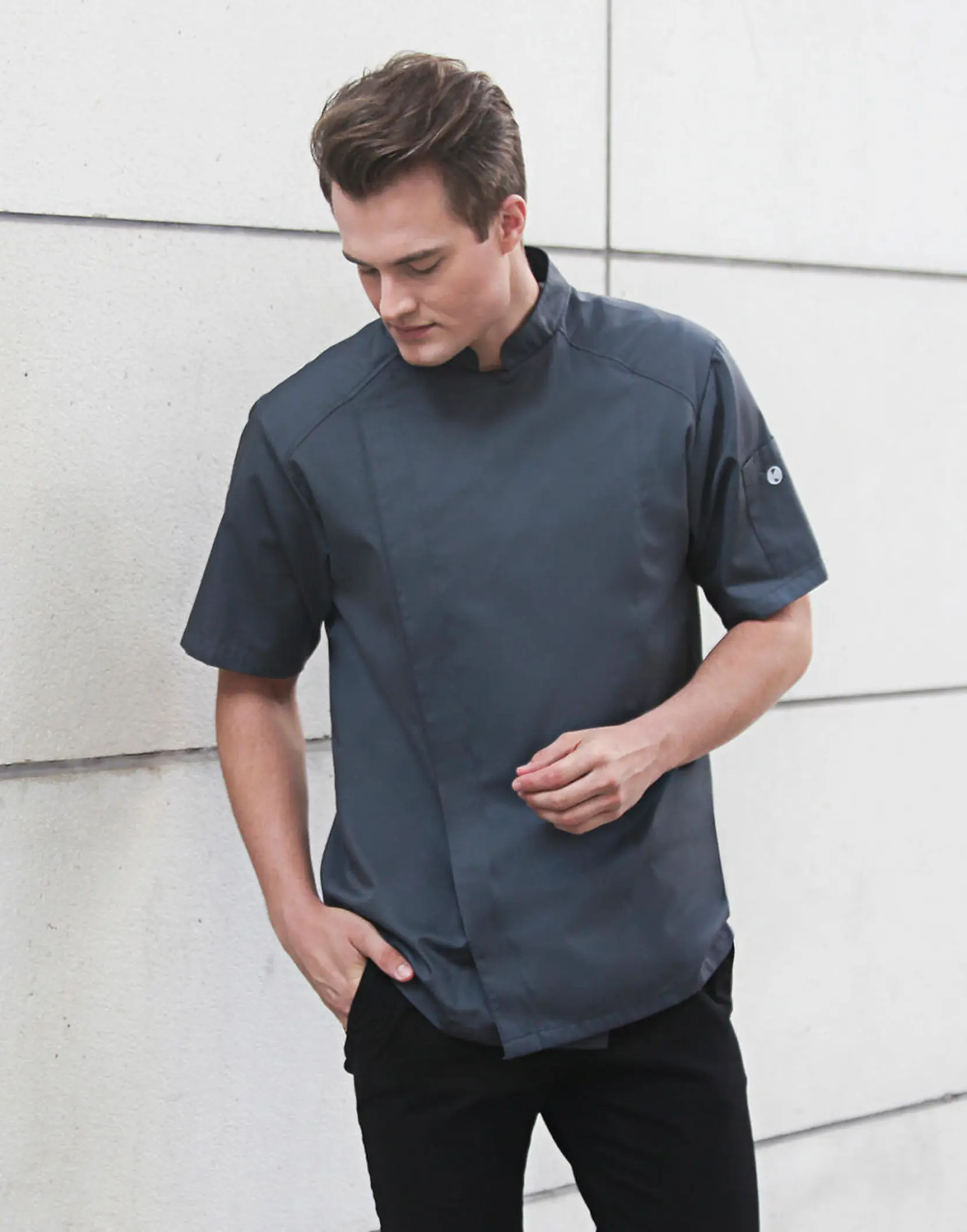 Bild på Short-Sleeve Chef Jacket Modern-Look