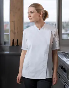 Bild på Short-Sleeve Ladies' Chef Jacket Modern-Look