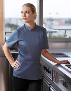 Bild på Short-Sleeve Ladies' Chef Jacket Modern-Look