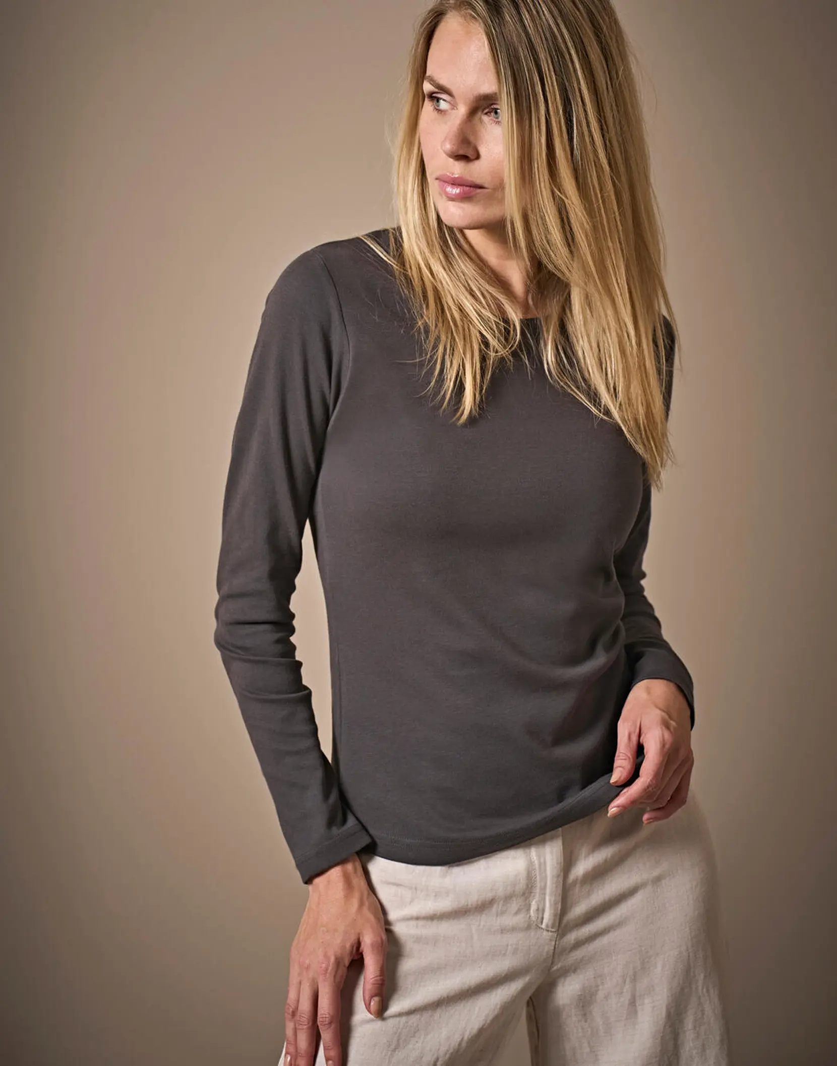 Bild på Ladies LS Interlock T-Shirt