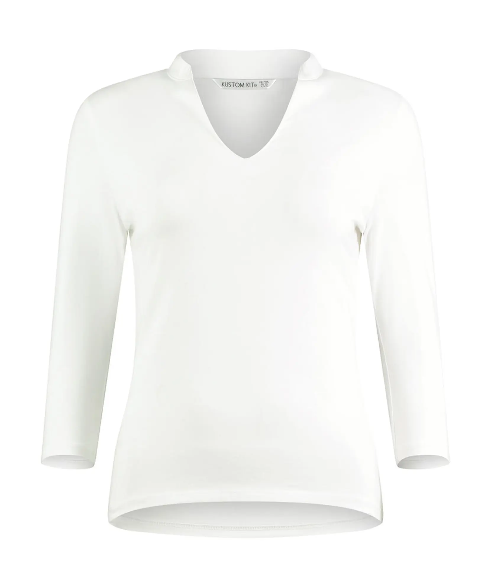 Bild på Regular Fit Mandarin Collar Top 3/4 Sleeve