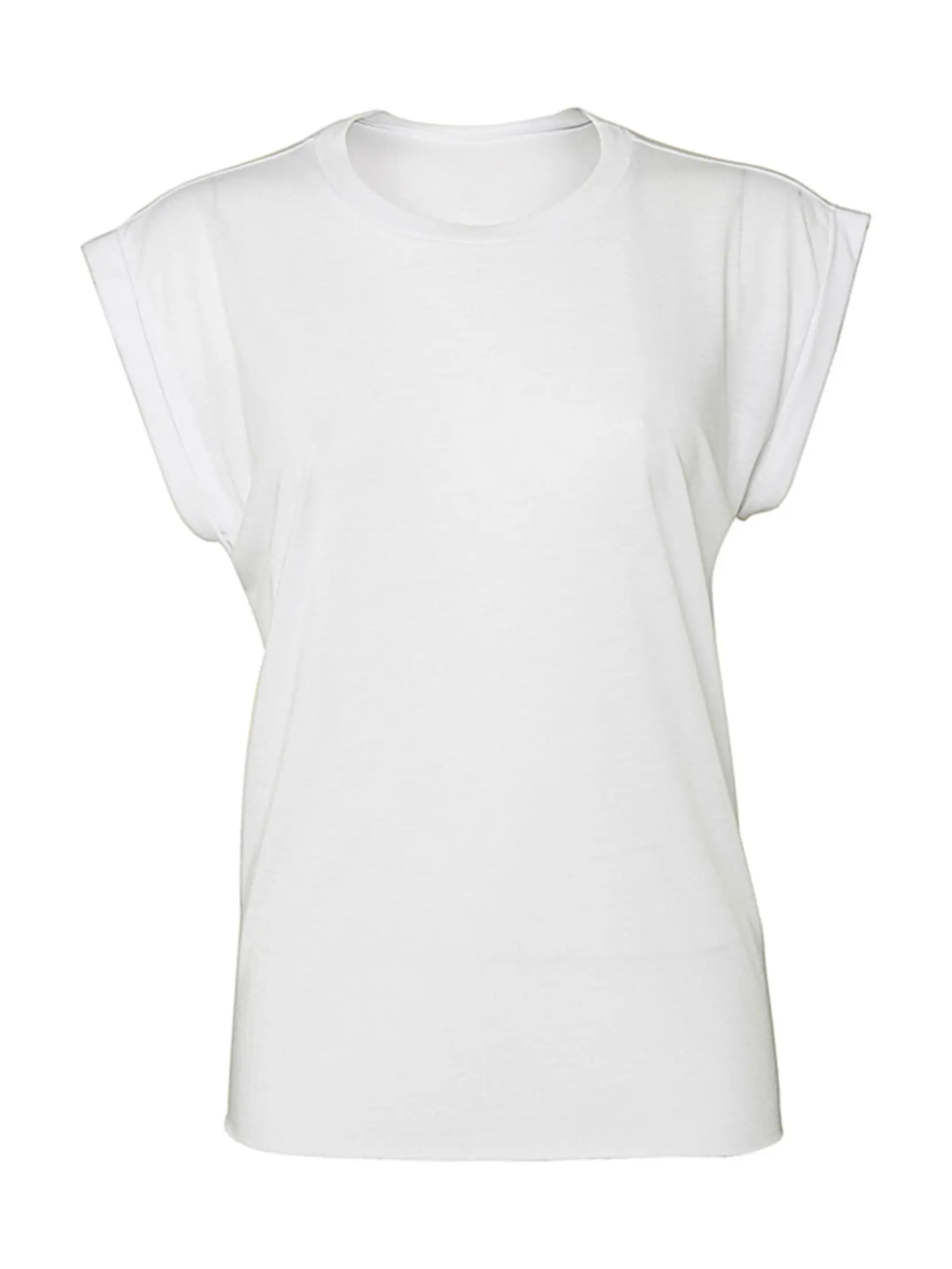 Bild på Women's Flowy Muscle Tee Rolled Cuff