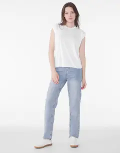 Bild på Women's Flowy Muscle Tee Rolled Cuff