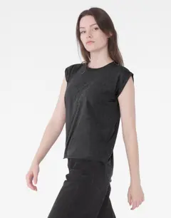 Bild på Women's Flowy Muscle Tee Rolled Cuff