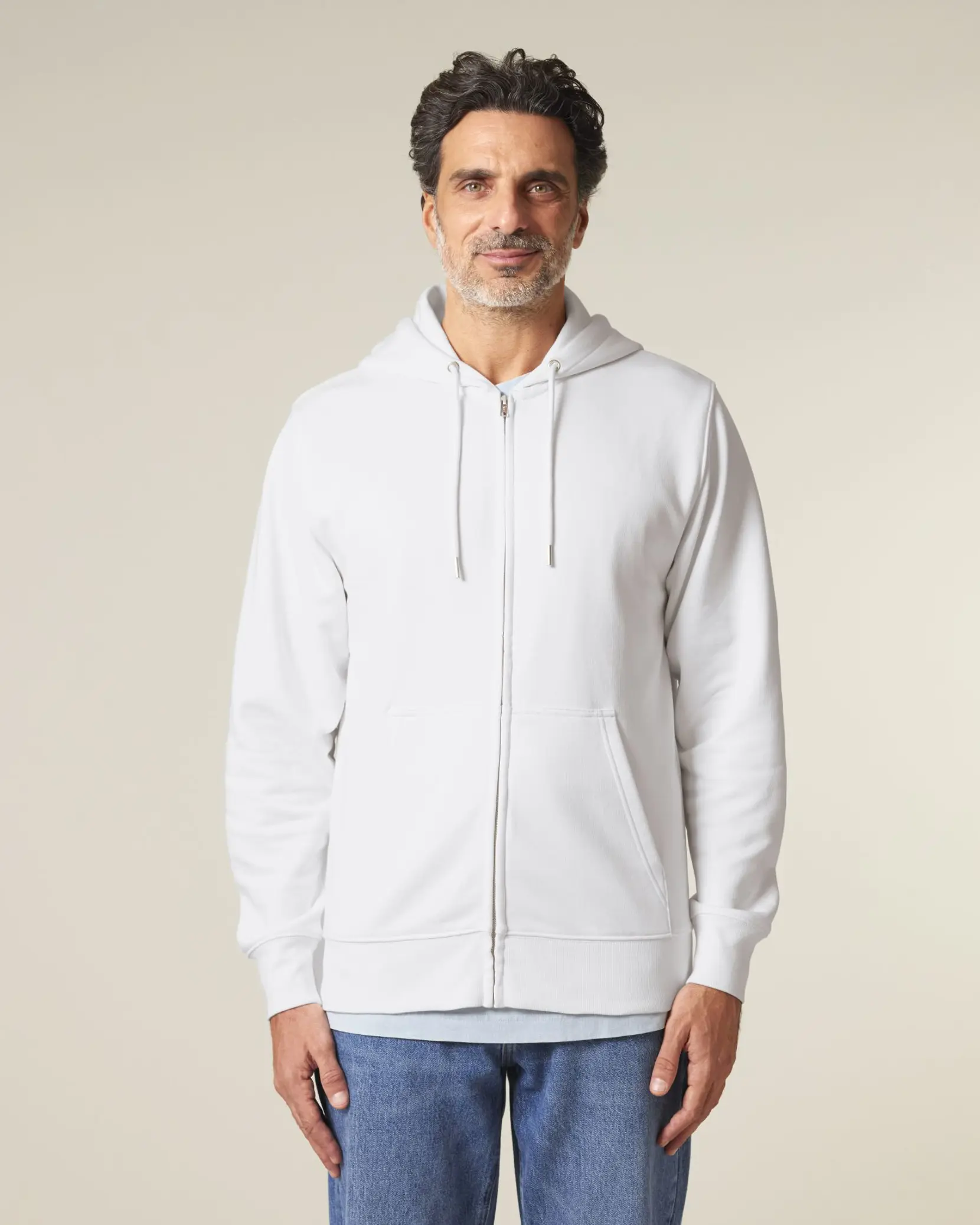 Bild på Connector 2.0 The iconic mid-light unisex medium fit zip-thru hoodie sweatshirt