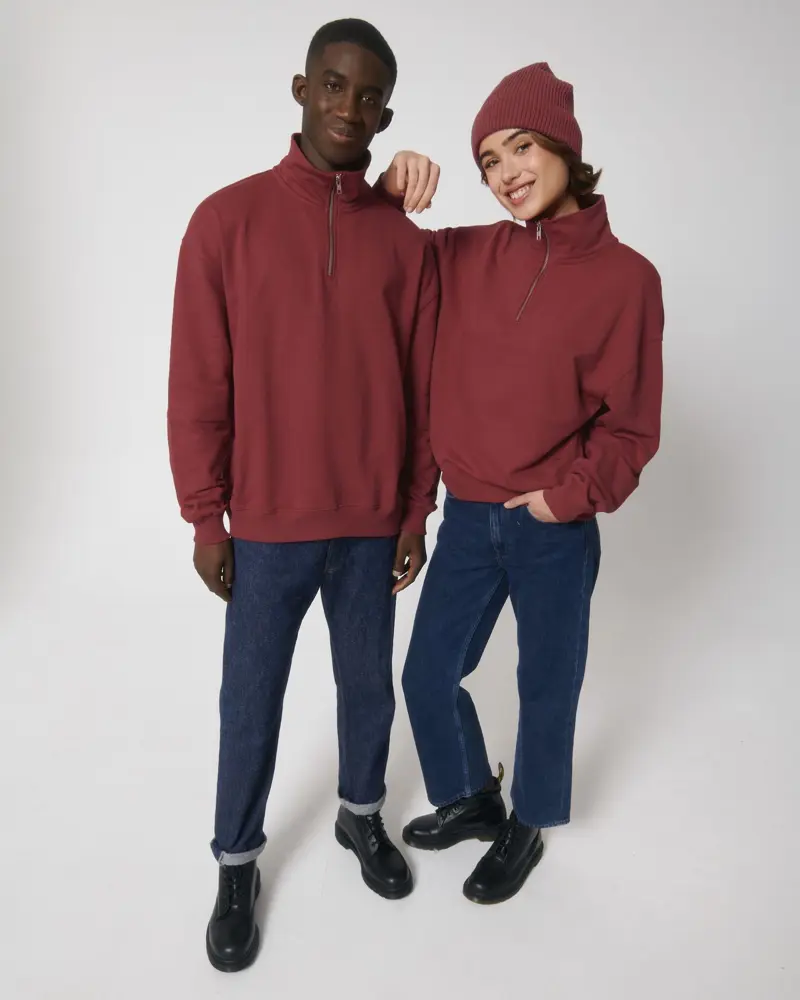 Miller Dry The unisex  boxy dry hand feel quarter zip sweatshirt