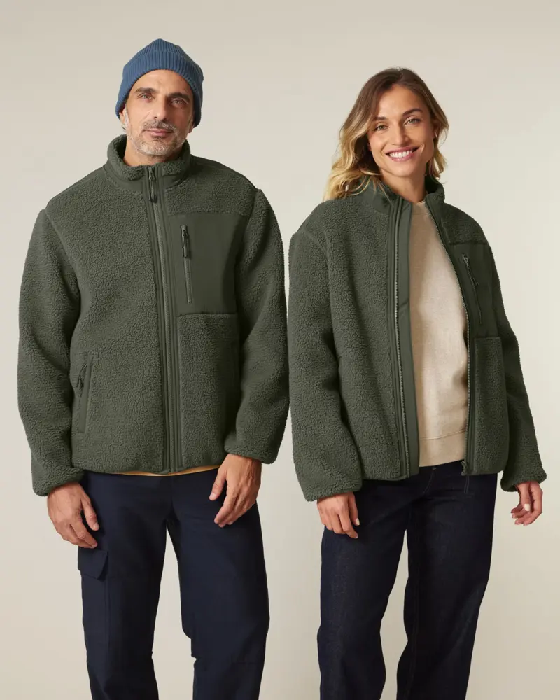 Brooker The unisex relaxed fit sherpa jacket