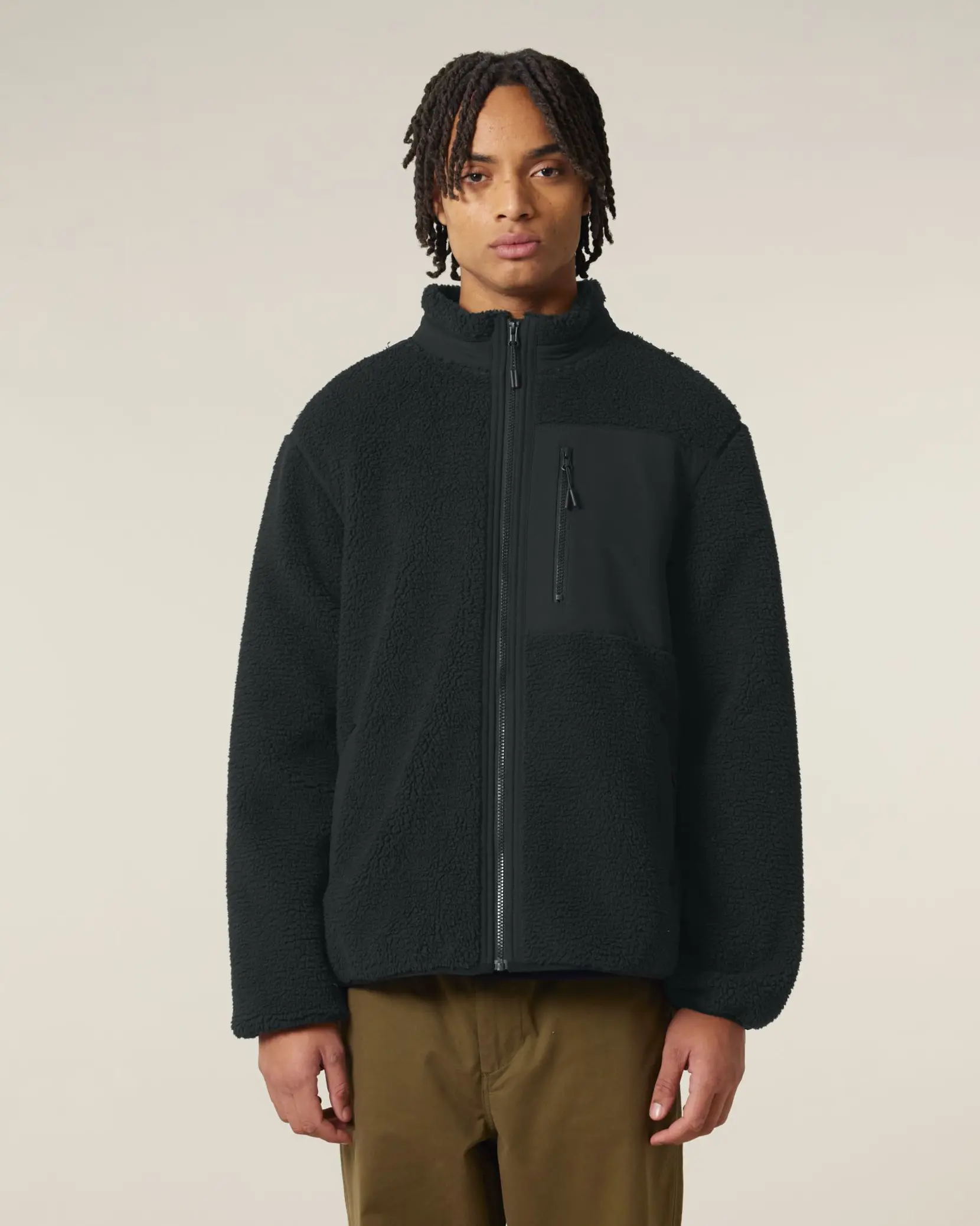 Bild på Brooker The unisex relaxed fit sherpa jacket