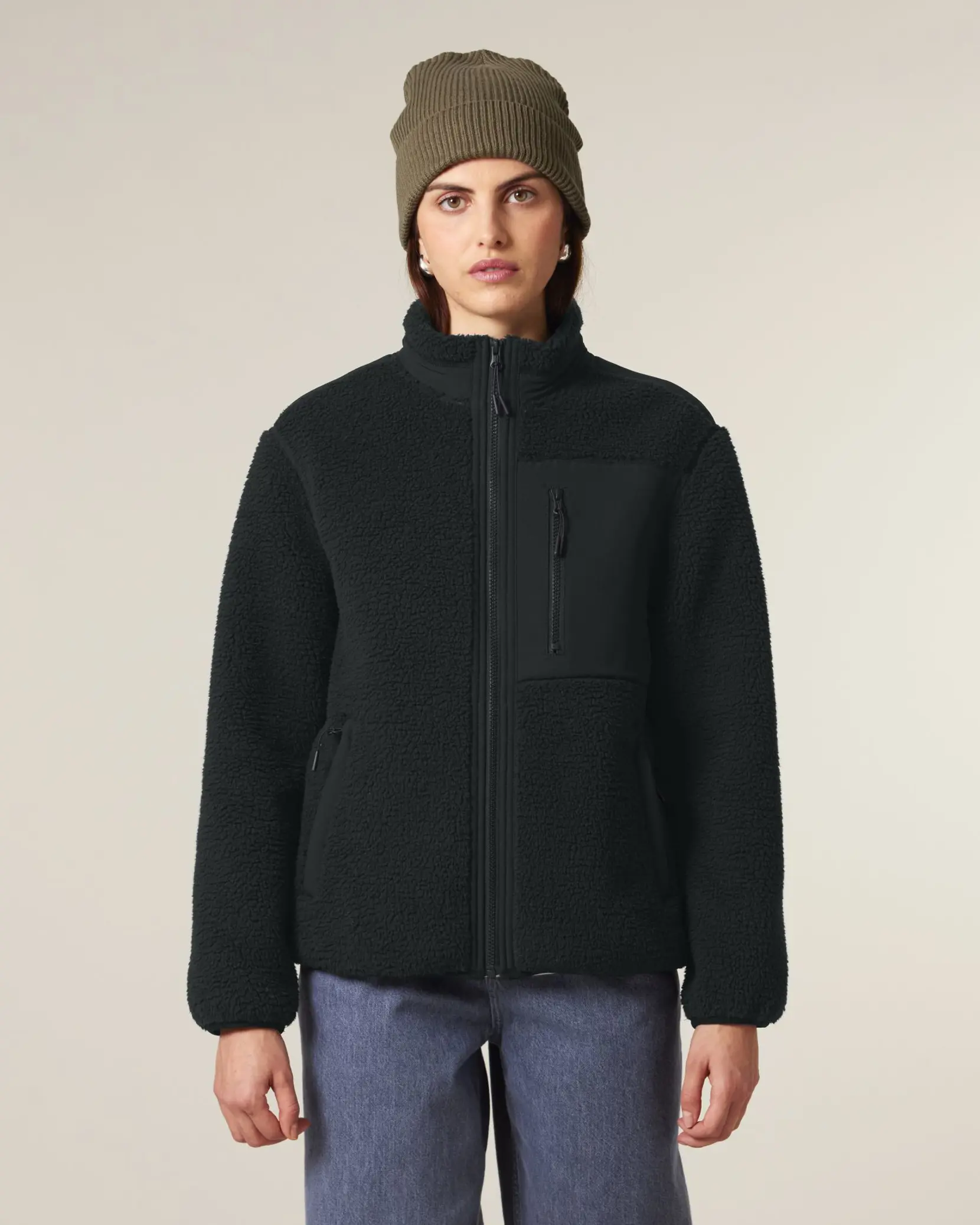 Bild på Brooker The unisex relaxed fit sherpa jacket