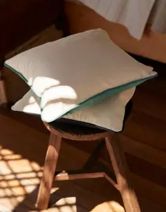 Bild på Fairtrade Cotton Piped Cushion Cover