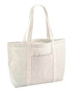 Bild på Striped Organic Cotton Shopper