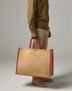 Bild på Natural Starched Jute Market Shopper