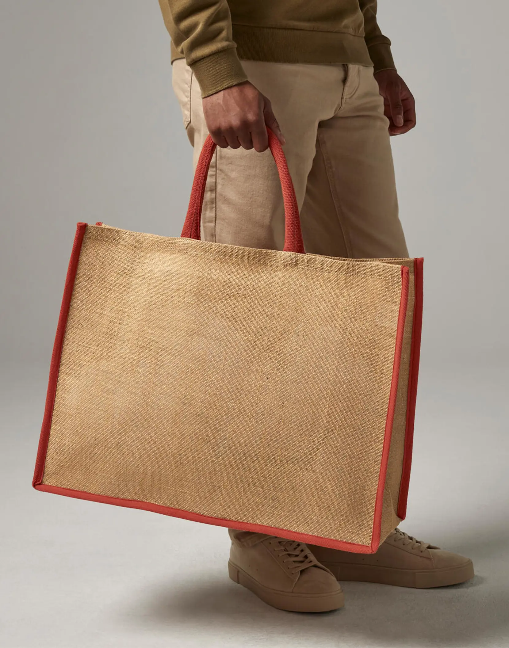 Bild på Natural Starched Jute Market Shopper