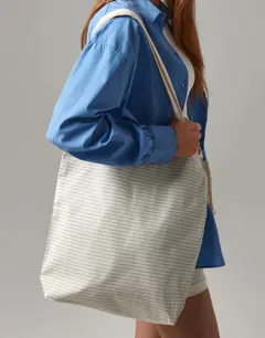 Bild på Striped Organic Cotton Tote