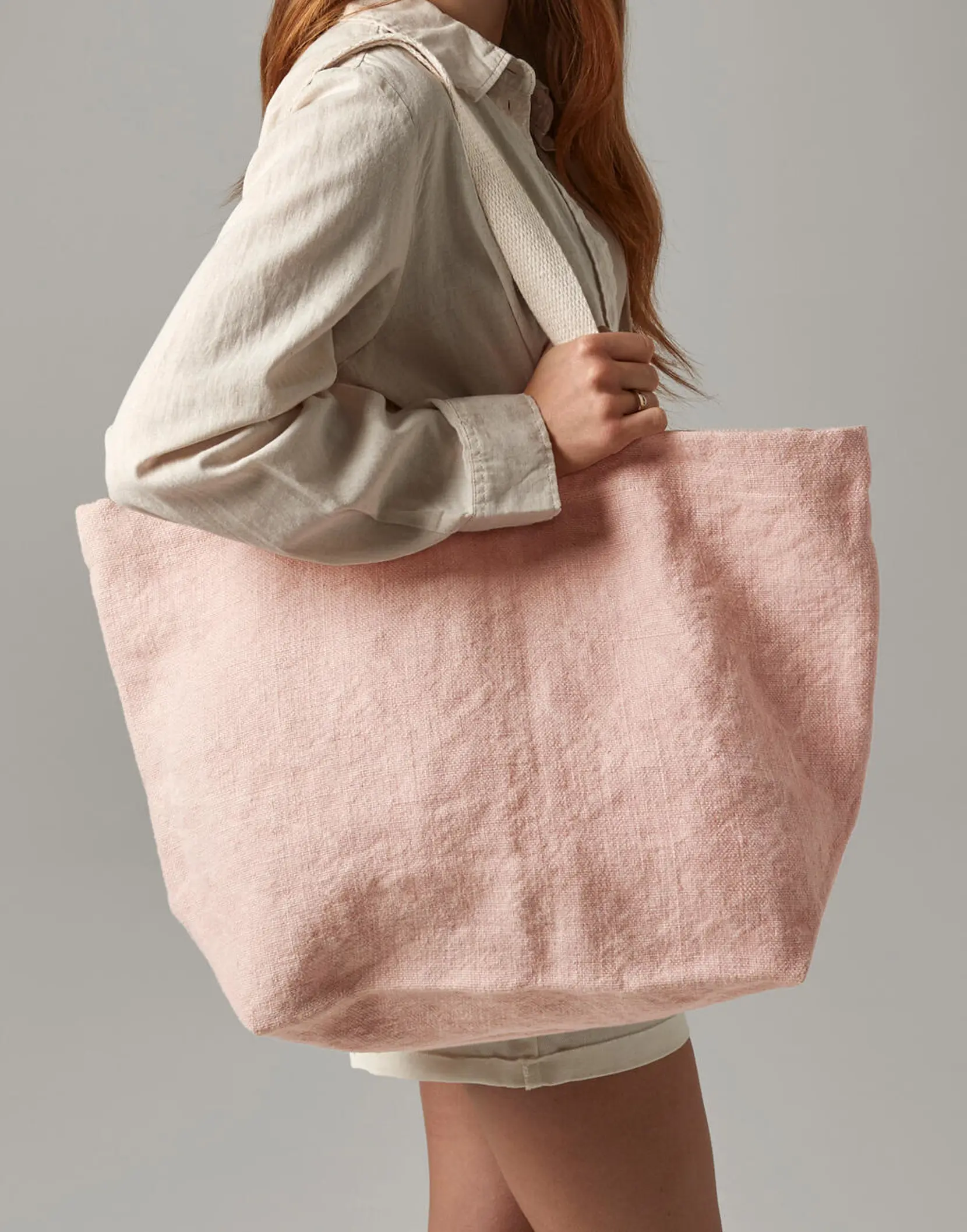 Bild på Soft Washed Jute Beach Bag