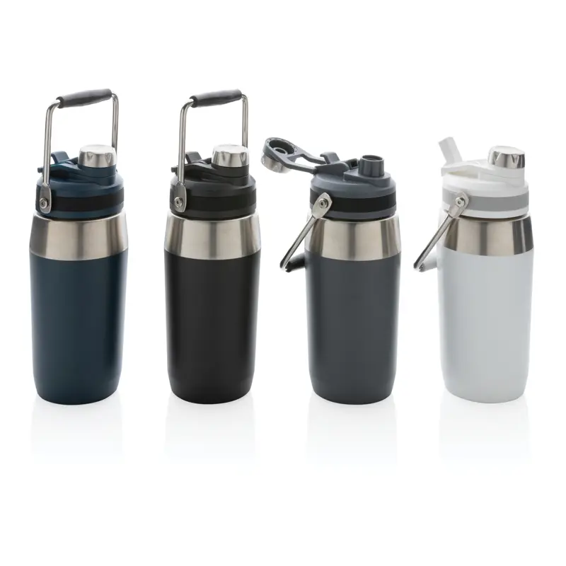 Vakuumflaska i S/S, lock med dubbelfunktion, 500ml