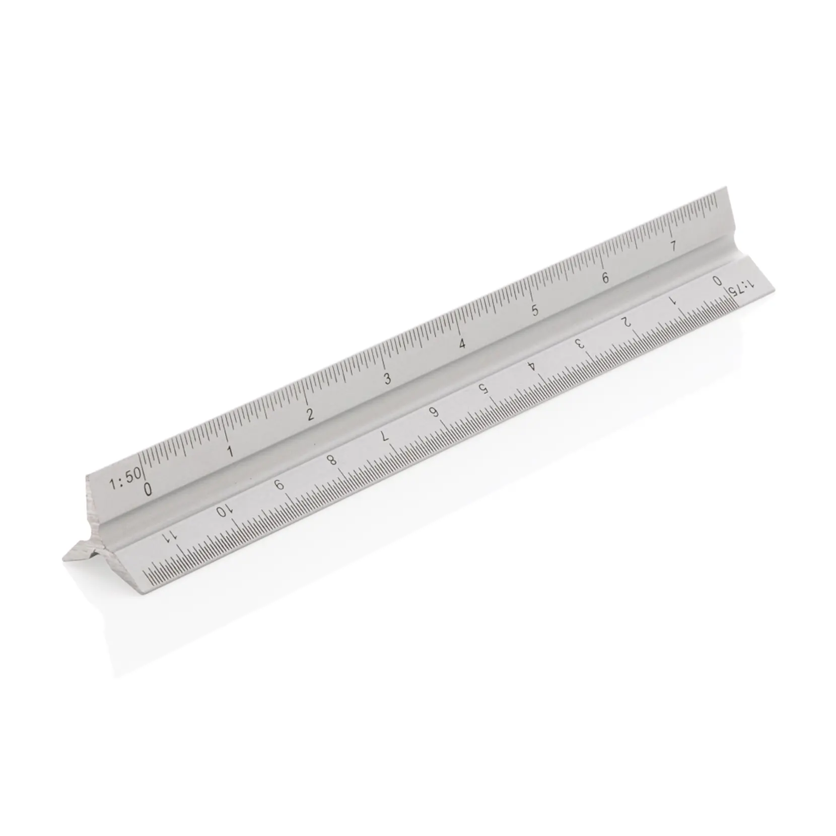 Bild på 15cm triangulär aluminiumlinjal