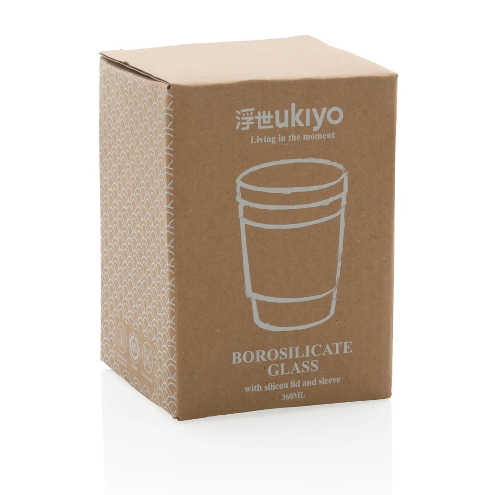 Bild på Ukiyo borosilikatglas med silikonlock och sleeve