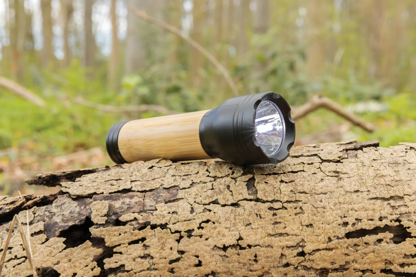 Bild på Lucid 1W ficklampa RCS certifierad återvunnen plast & bambu