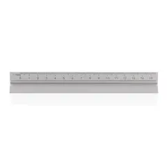 Bild på 15cm triangulär aluminiumlinjal