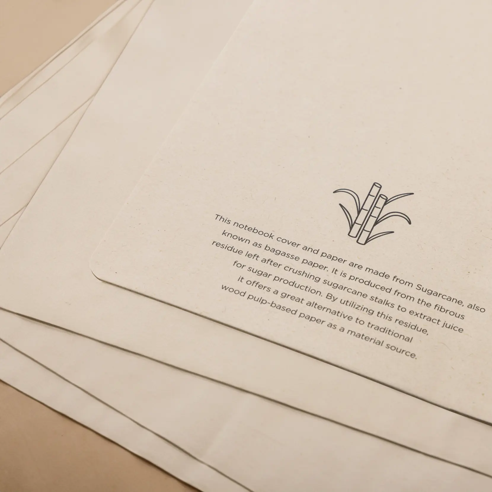 Bild på Stylo sockerrörspapper A5 anteckningsbok Bild på Stylo sockerrörspapper A5 anteckningsbok