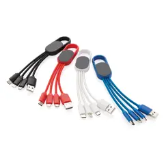 Bild på 4-i-1 kabel med karbinclip