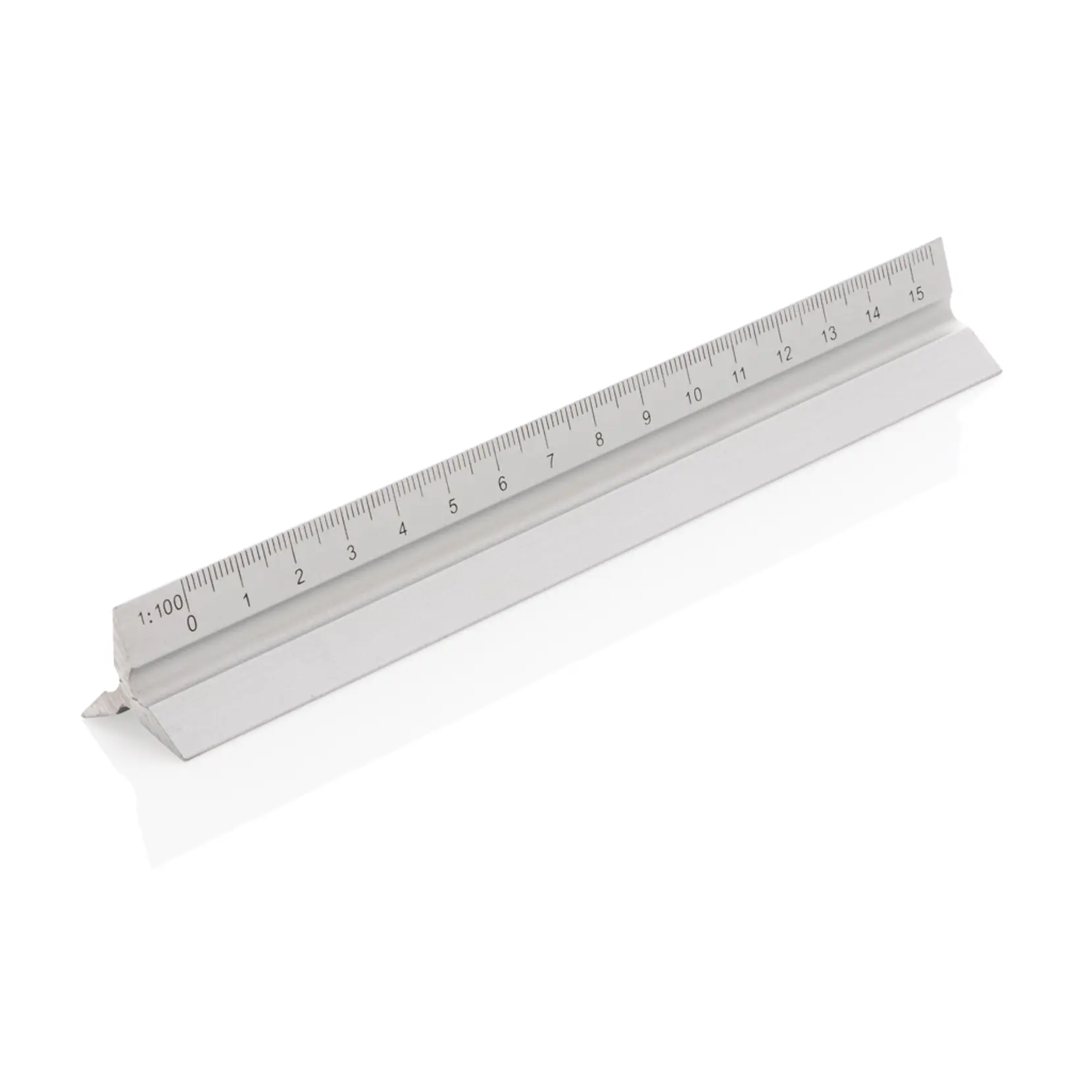 Bild på 15cm triangulär aluminiumlinjal