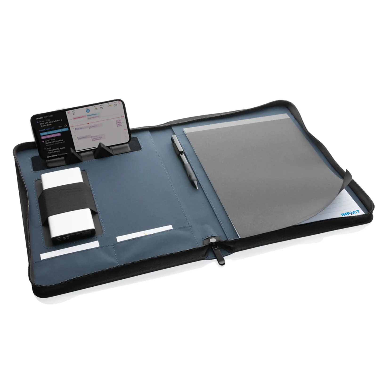 Bild på Impact Aware™ lyxig 300D tech-portfolio m. dragkedja