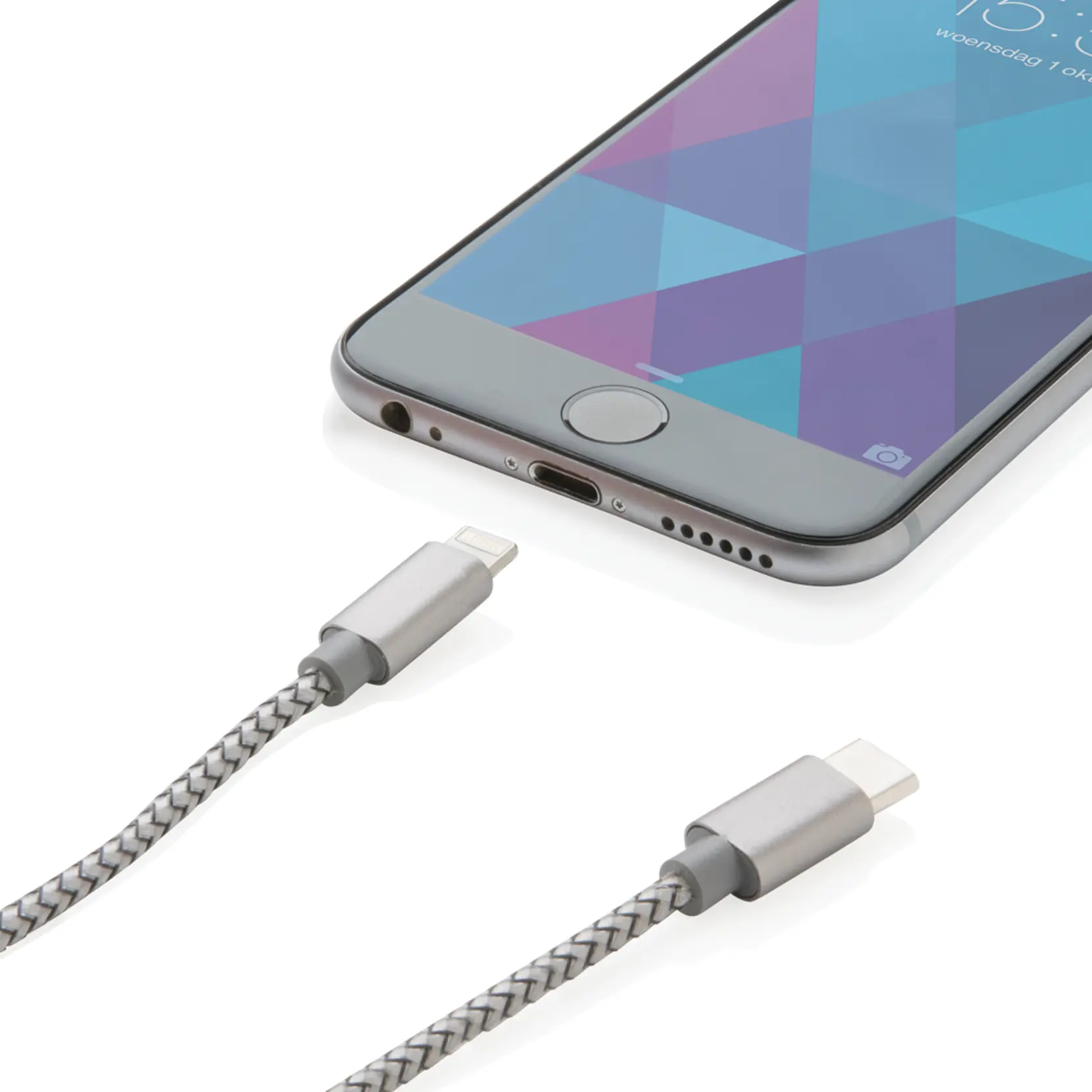 Bild på 3-i-1 flätad kabel