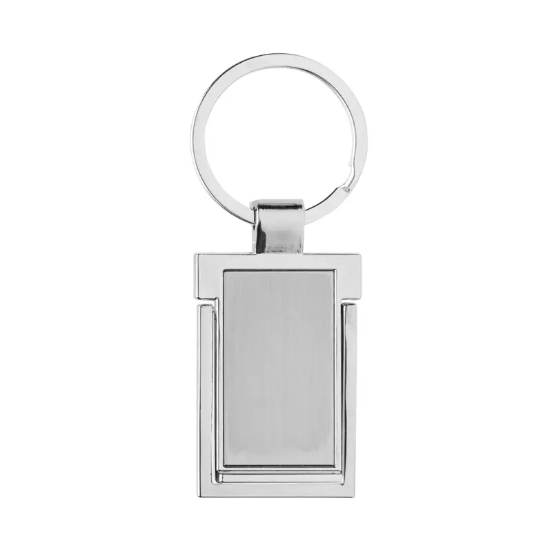 Nyckelring med telefonställ i RCS återvunnen zinklegering