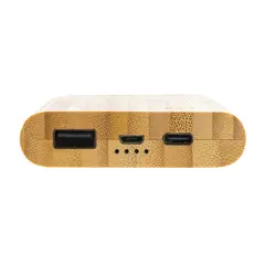 Bild på 5.000 mAh powerbank i bambu