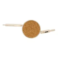 Bild på Kork och vete 6-i-1 utdragbar kabel
