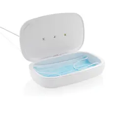 Bild på UV-C steriliseringsbox med 5W trådlös laddare