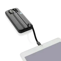Bild på Turbopack RCS plast powerbank 10.000 integrerade kablar