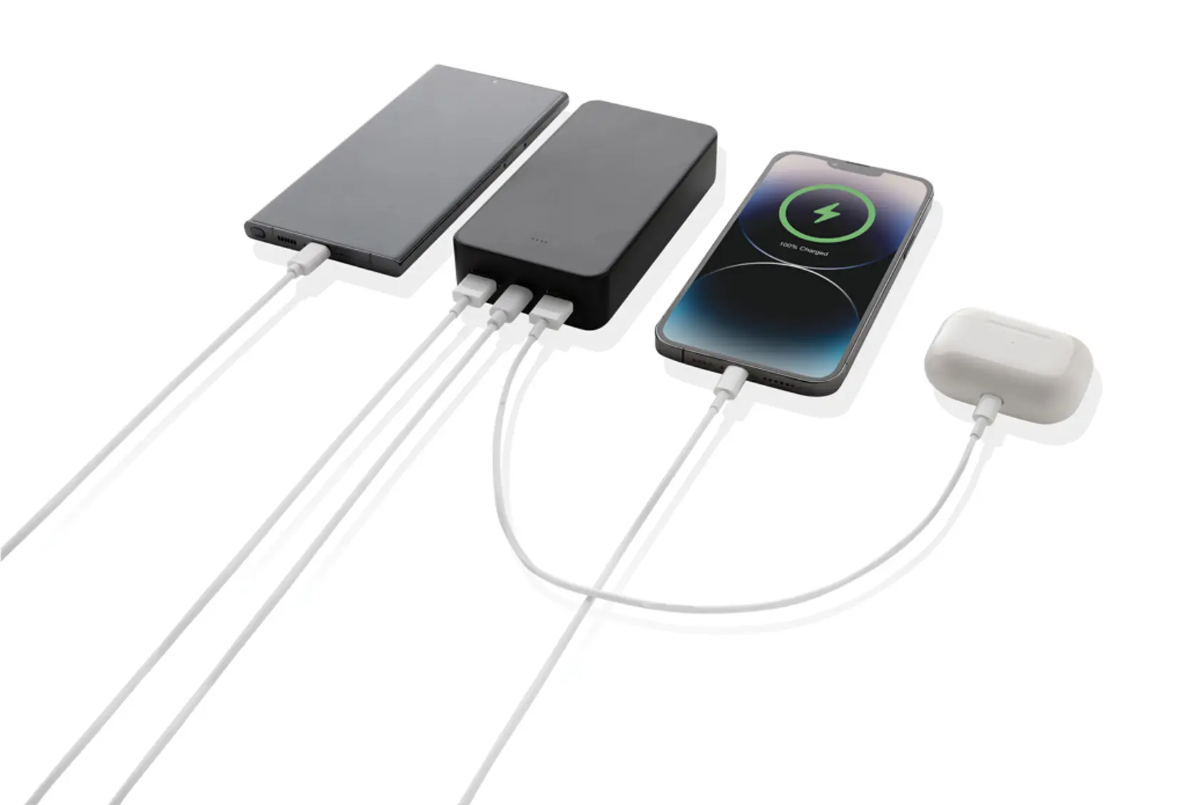Bild på Boostcore RCS powerbank i återvunnen plast 20.000mAh USB
