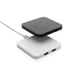 Bild på 10W trådlösa laddare m. USB portar RCS återvunnen plast