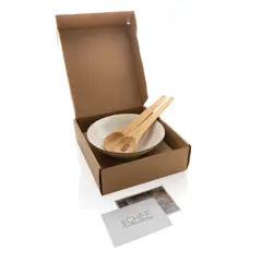 Bild på Ukiyo salladsskål med bestick i bambu