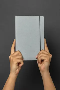 Bild på A5 hardcover anteckningsbok i återvunnet läder