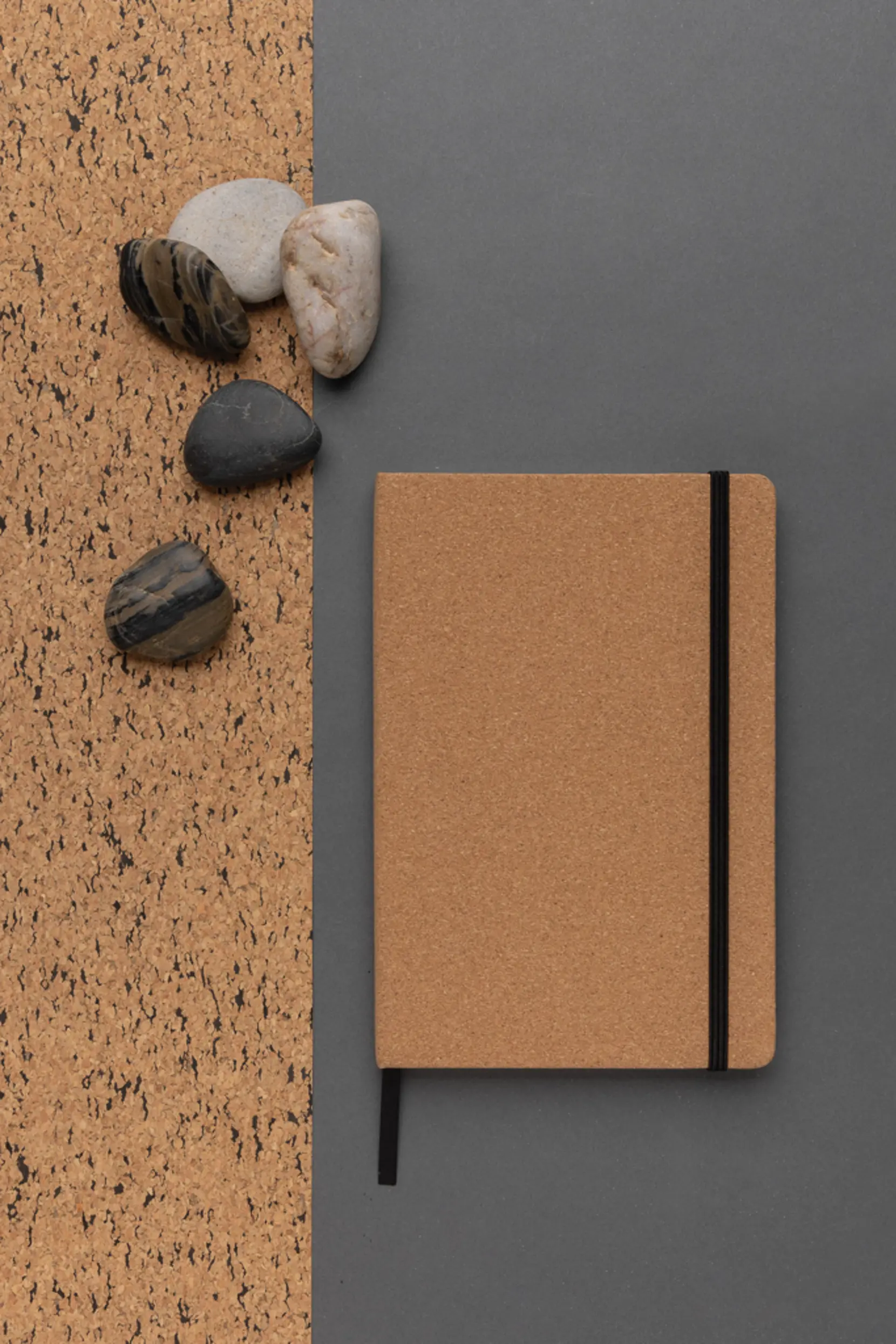 Bild på Stoneleaf A5 kork och stenpapper anteckningsbok