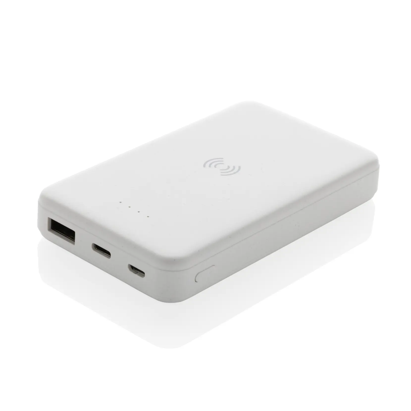 Bild på 5.000 mAh trådlös powerbank i RCS återvunnen plast