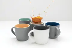 Bild på Keramikmugg med färgad insida 300ml