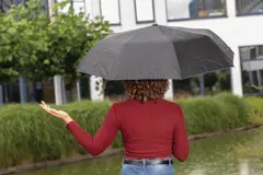 Bild på 21" Impact AWARE™ RPET 190T Pongee paraply, 2 färger