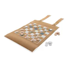 Bild på Britton kork hopvikbart backgammon och dam-spel