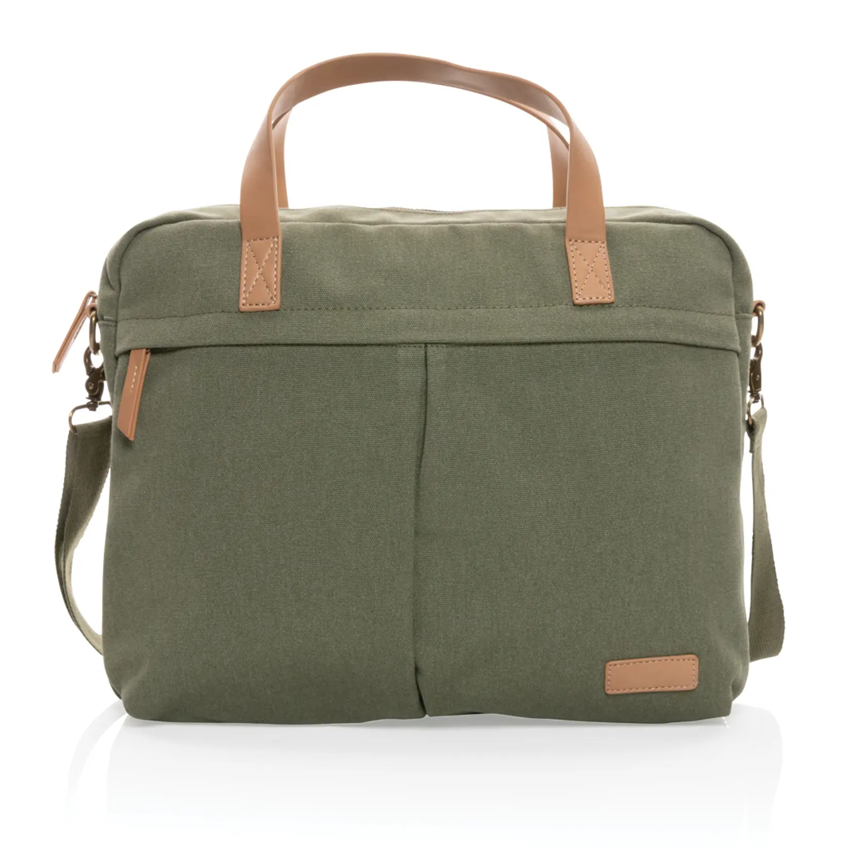 Bild på Impact AWARE™ laptopväska i 16 oz. återvunnen canvas