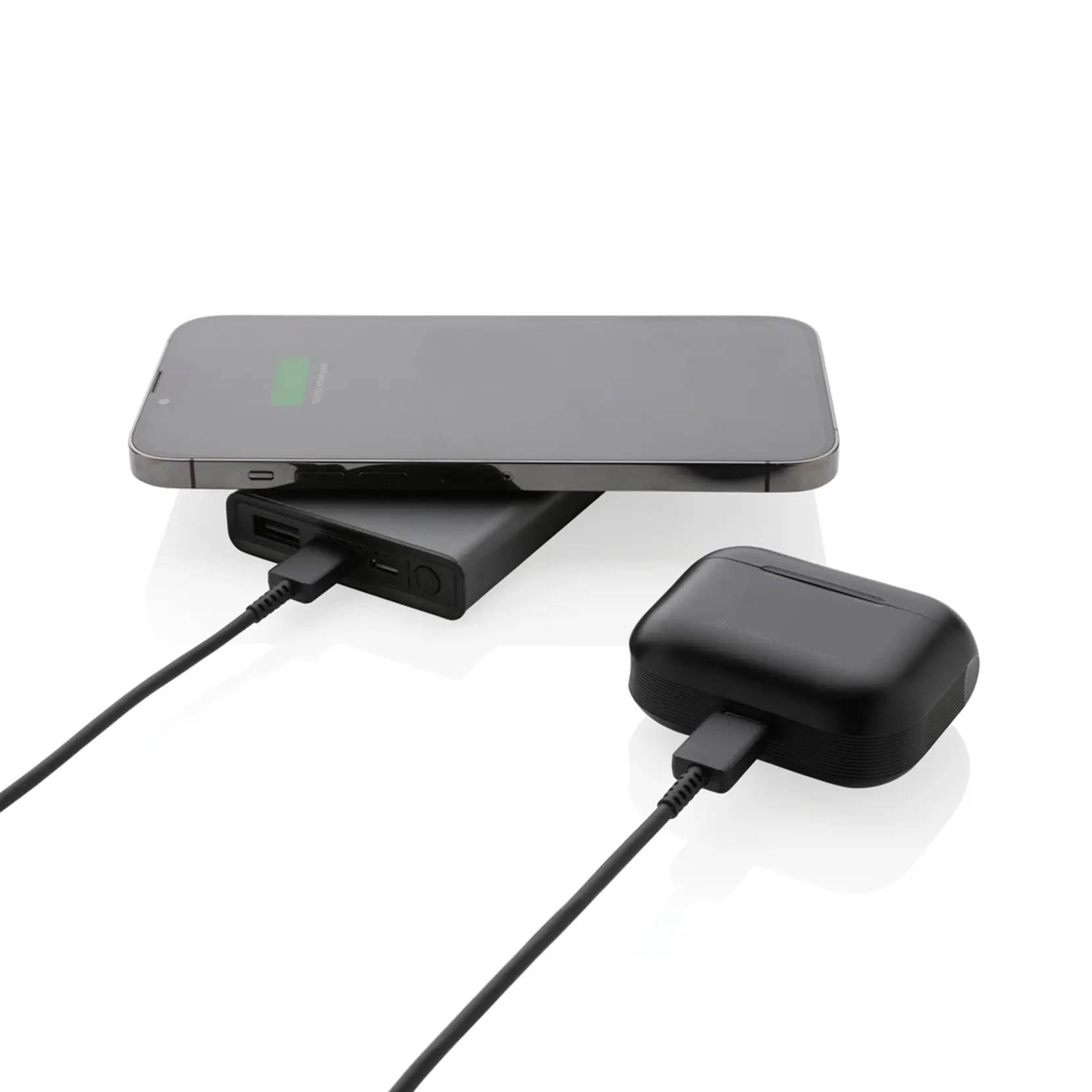Bild på Terra 5.000mAh/5W trådlös powerbank RCS återvunnen aluminium