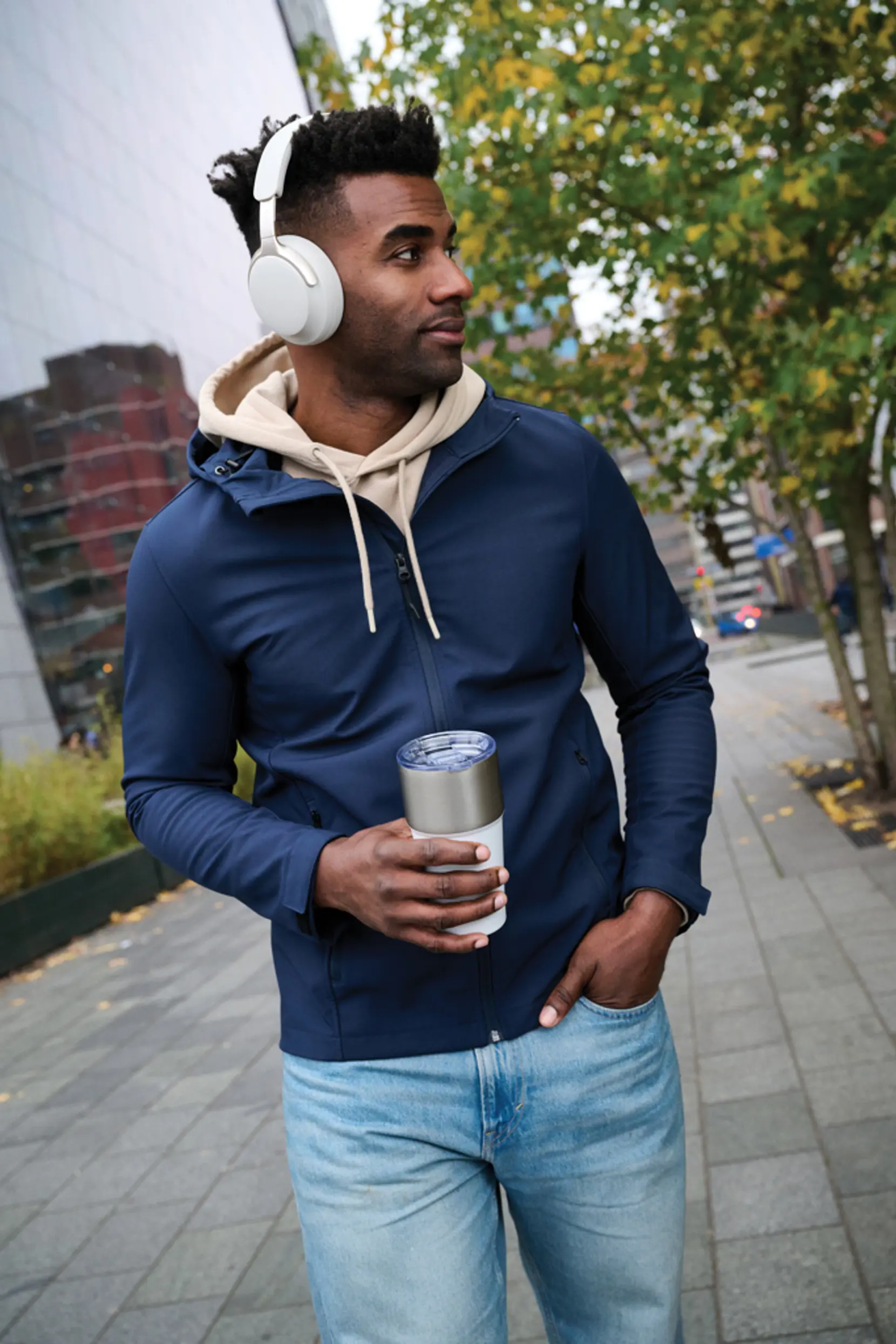 Bild på Soundpro RCS ANC-hörlurar i återvunnen plast