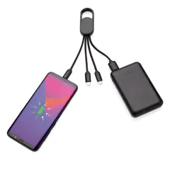 Bild på 4-i-1 kabel med karbinclip