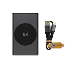 Bild på Terra 5.000mAh/5W trådlös powerbank RCS återvunnen aluminium