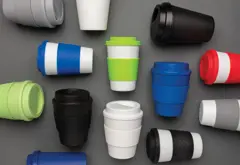 Bild på Återanvändningsbar dubbelväggig kaffemugg 300ml