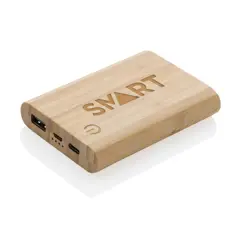 Bild på 5.000 mAh powerbank i bambu